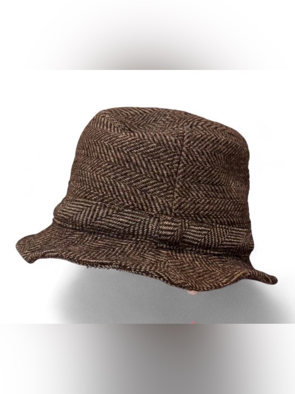 Vintage Pendleton Men's Medium Brown Virgin Wool Fedora bucket  Hat Made in USA